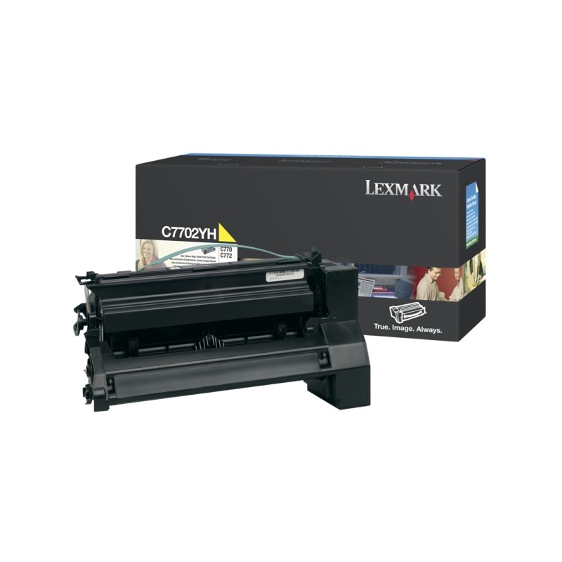 Lexmark Original Toner cartridge yellow (C7702YH)