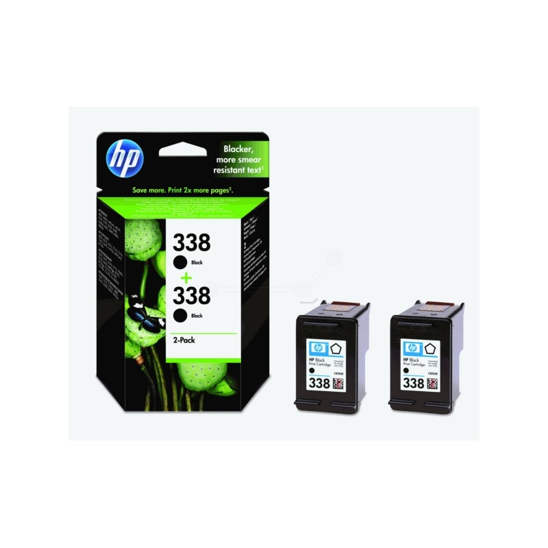 HP  (338) Original Printhead cartridge black twin pack (CB331EE)