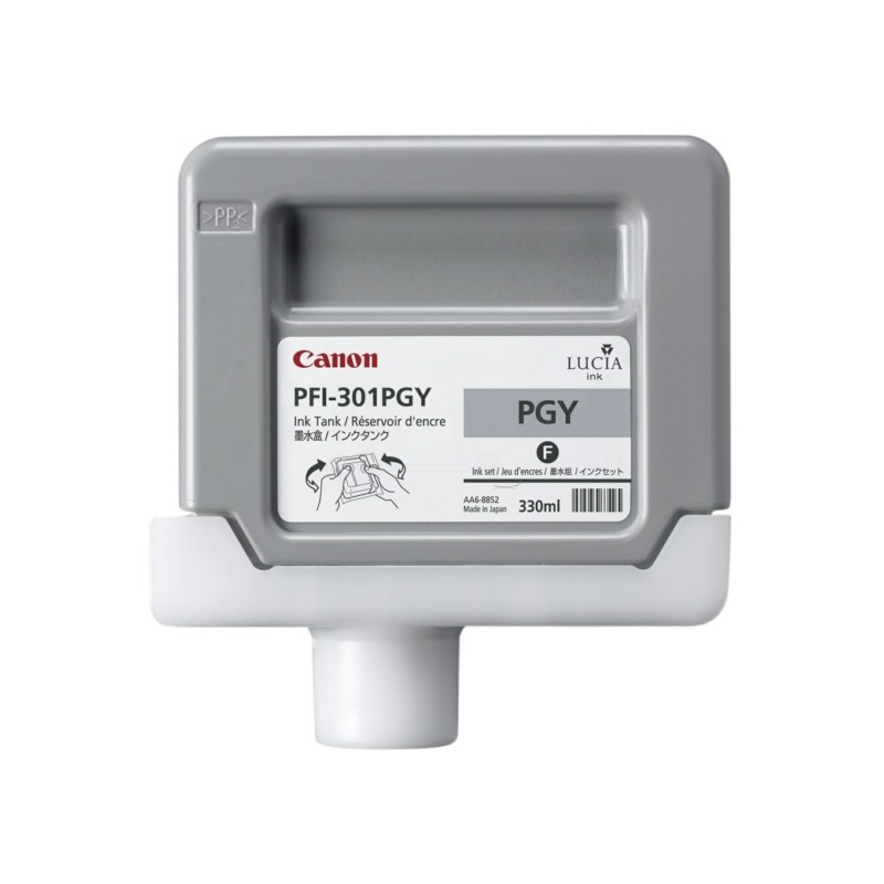 Canon  (PFI-301 PGY) Original Ink cartridge gray bright (1496B001)
