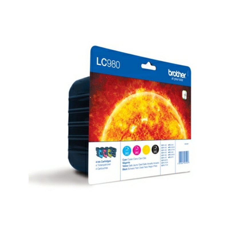 Brother Original Ink cartridge multi pack Bk,C,M,Y (LC-980VALBP)