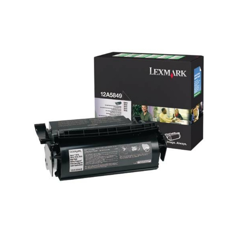 Lexmark Original Toner cartridge black return program for Etikettes (12A5849)