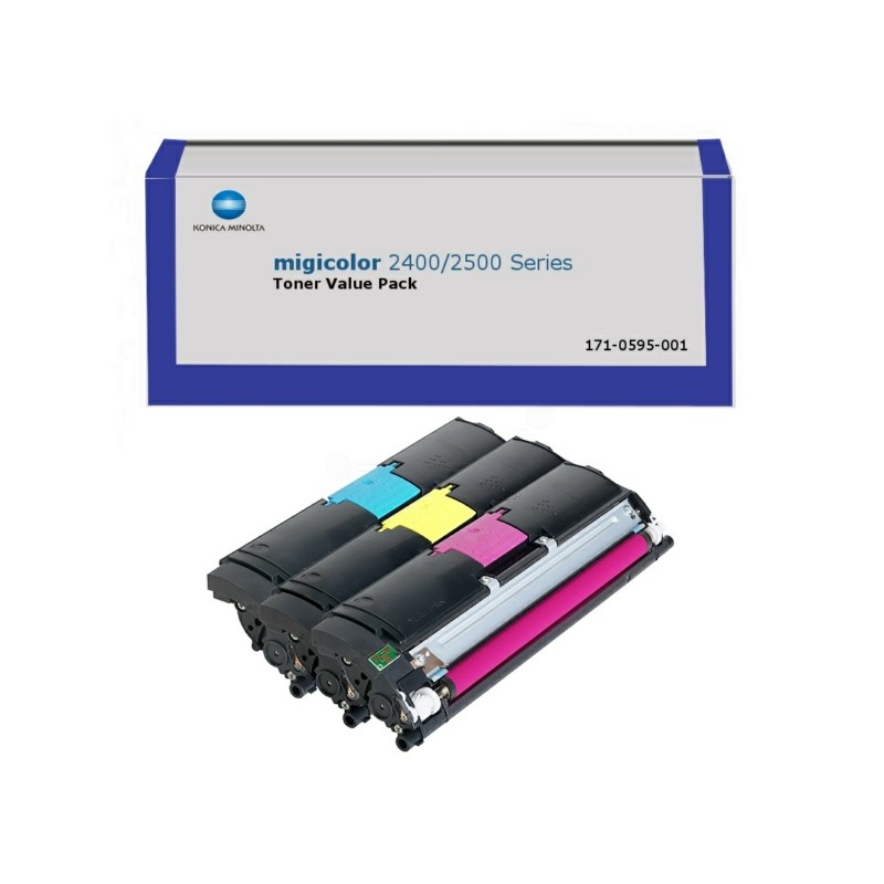 Konica Minolta  (171-0595-001) Original Toner Rainbow-Kit (c,m,y) (A00W012)