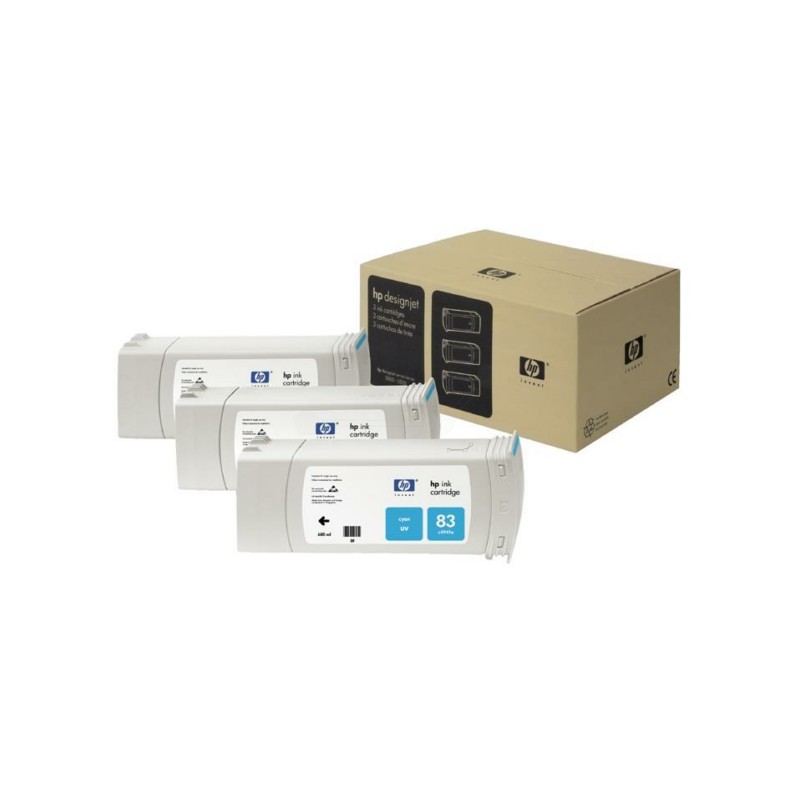 HP  (83) Original Ink cartridge cyan, UV-Ink (C5073A)