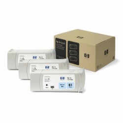HP  (81) Original Ink cartridge bright cyan (C5070A)