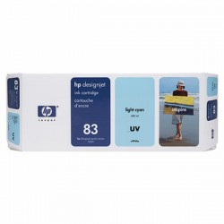 HP  (83) Original Ink cartridge bright cyan, UV-Ink (C4944A)