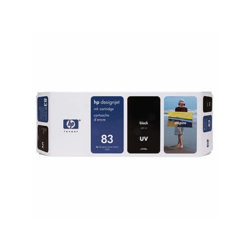 HP  (83) Original Ink cartridge black, UV-Ink (C4940A)