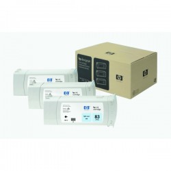 HP  (83) Original Ink cartridge bright cyan, UV-Ink (C5076A)