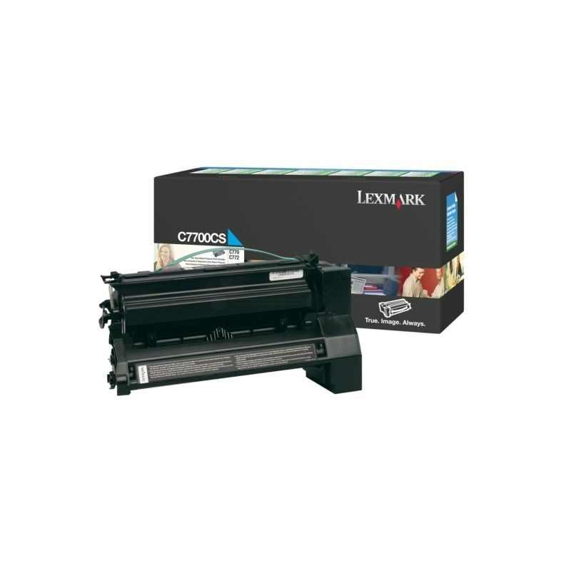 Lexmark Original Toner cartridge cyan return program (C7700CS)