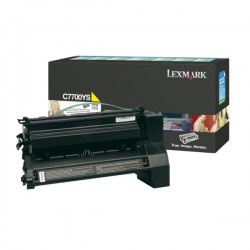 Lexmark Original Toner cartridge yellow return program (C7700YS)
