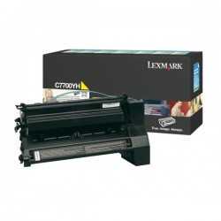 Lexmark Original Toner cartridge yellow return program (C7700YH)
