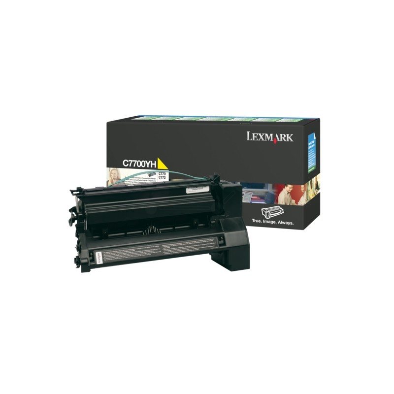 Lexmark Original Toner cartridge yellow return program (C7700YH)
