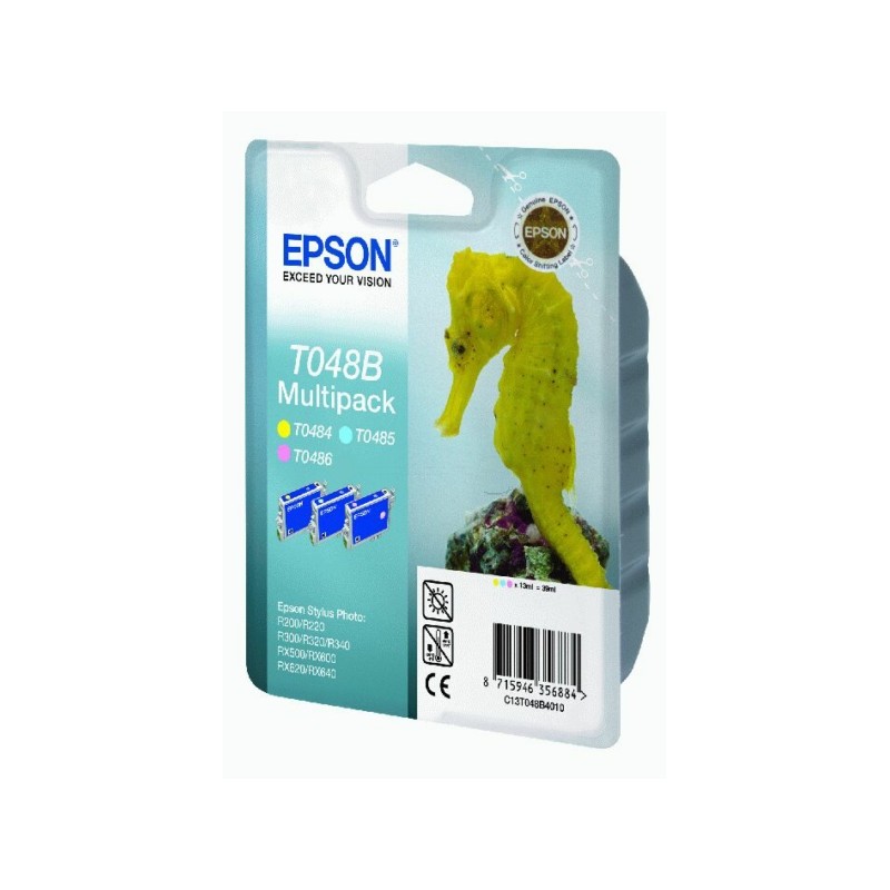 Epson  (T048B) Original Ink cartridge bright cyan, bright magenta, yellow (C13T048B4010)