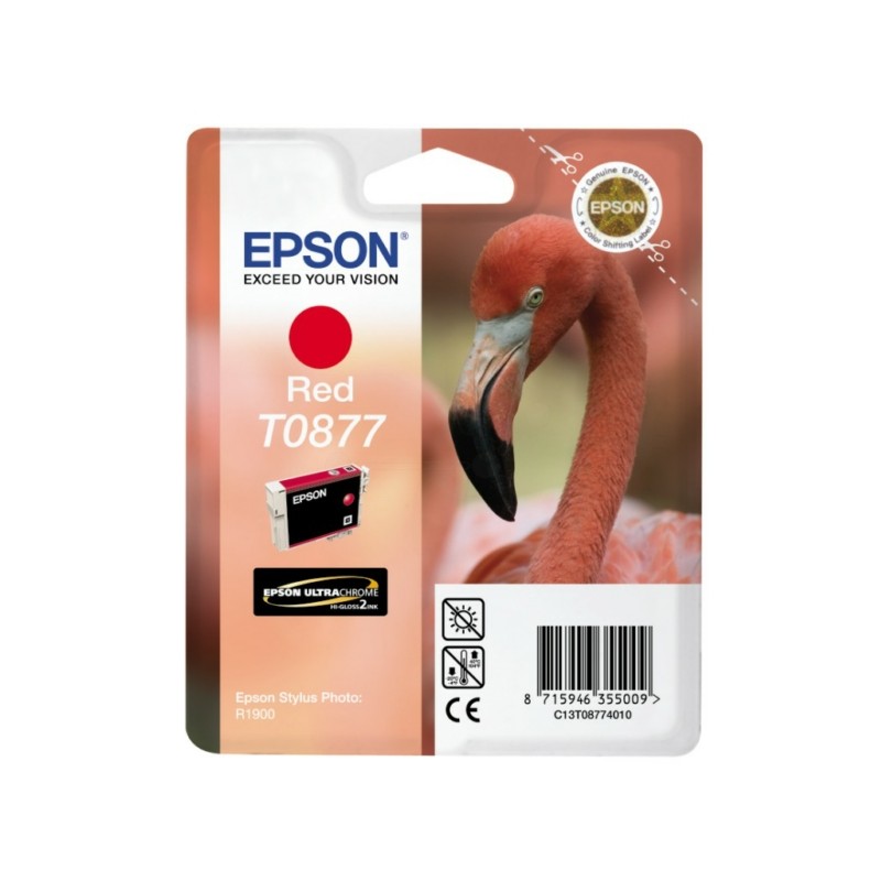 Epson  (T0877) Original Ink cartridge red (C13T08774010)