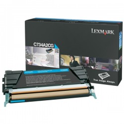 Lexmark Original Toner-kit cyan (C734A2CG)