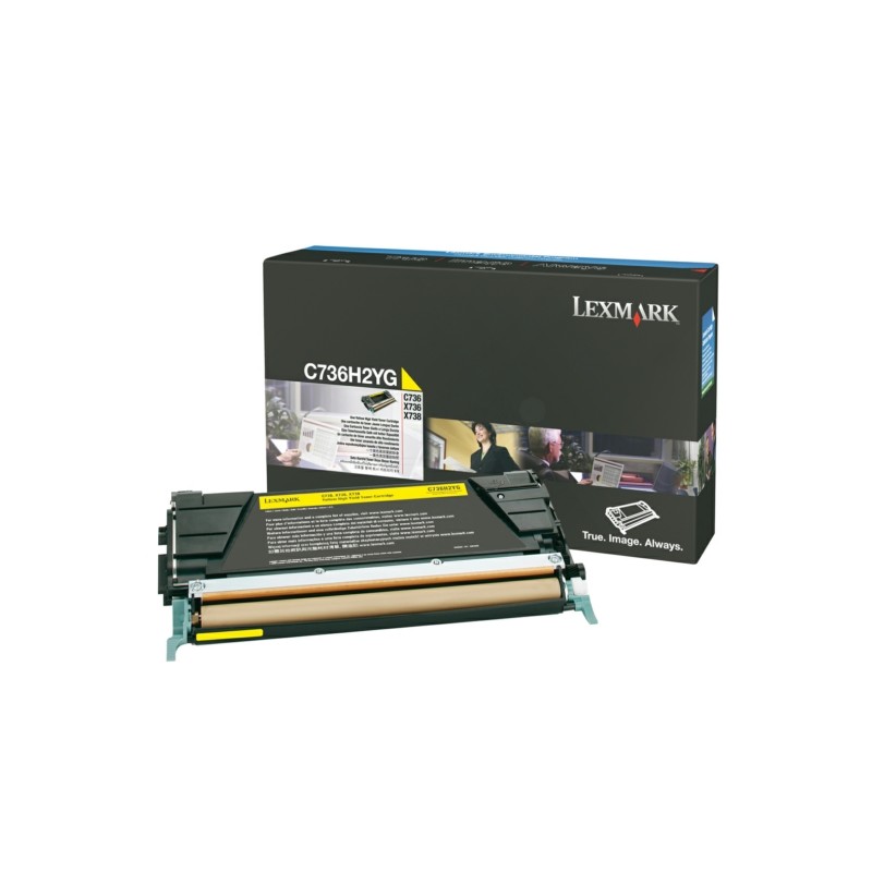 Lexmark Original Toner-kit yellow (C736H2YG)