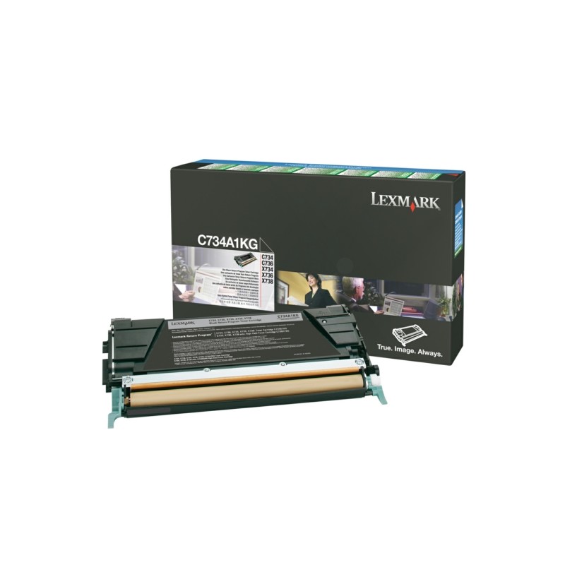 Lexmark Original Toner-kit black return program (C734A1KG)