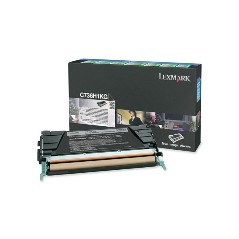 Lexmark Original Toner-kit black return program (C736H1KG)