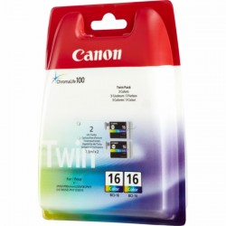 Canon  (BCI-16 C) Original Ink cartridge color twin pack (9818A002)