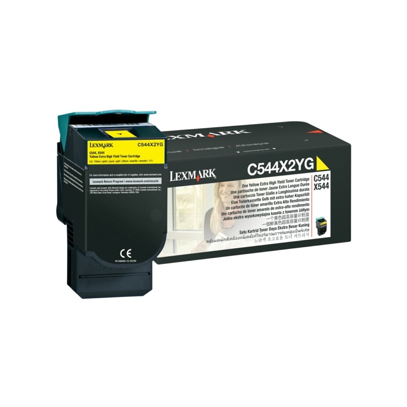 Lexmark Original Toner yellow (C544X2YG)