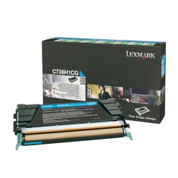 Lexmark Original Toner-kit cyan return program (C736H1CG)