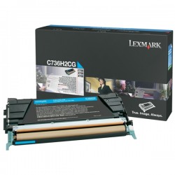 Lexmark Original Toner-kit cyan (C736H2CG)