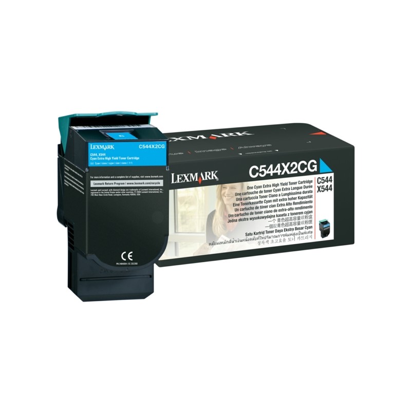 Lexmark Original Toner cyan (C544X2CG)