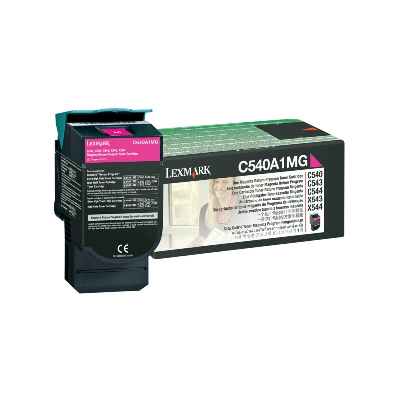 Lexmark Original Toner magenta return program (C540A1MG)