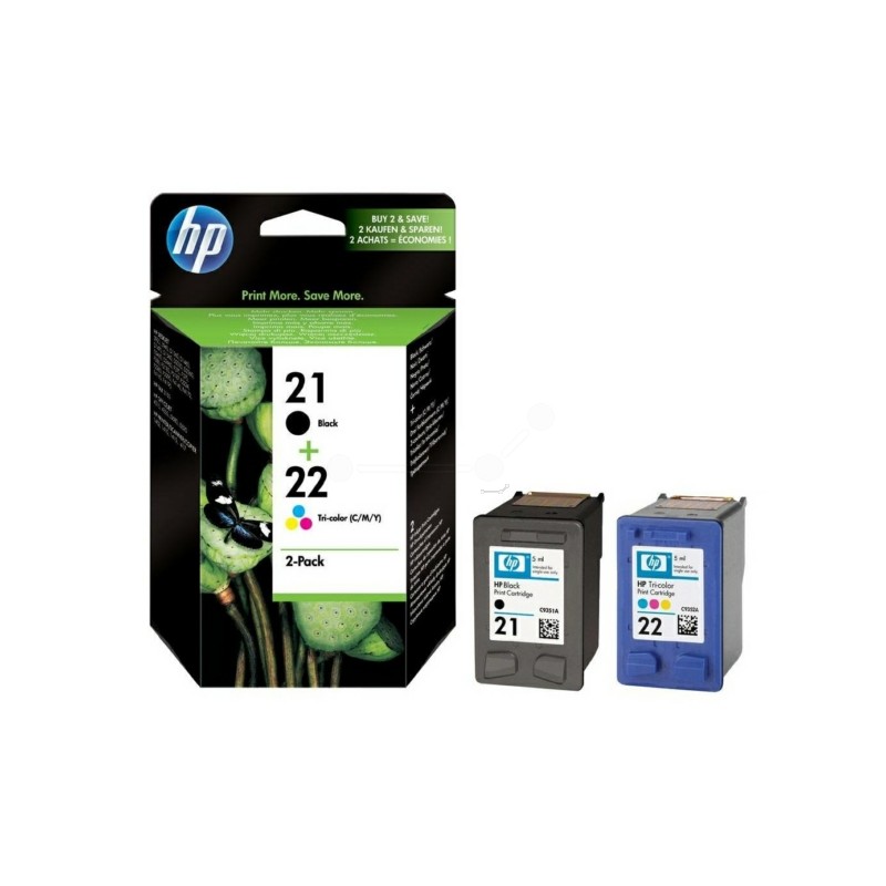 HP  (21+22) Original Printhead cartridge multi pack black + color (SD367AE)