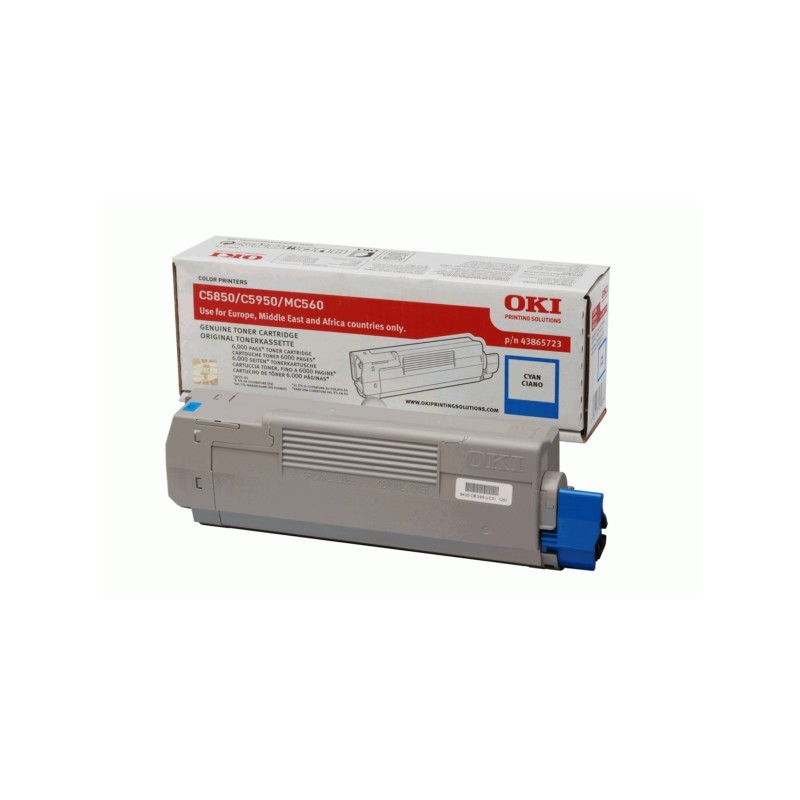 OKI Original Toner cyan (43865723)