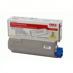 OKI Original Toner yellow (43865721)