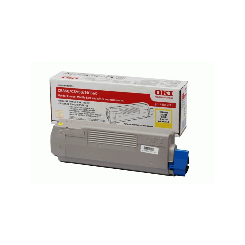 OKI Original Toner yellow (43865721)