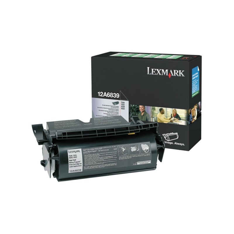 Lexmark Original Toner cartridge black return program for Etikettes (12A6839)