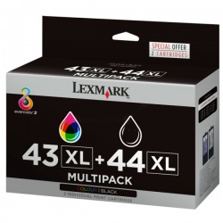Lexmark  (43XL+44XL) Original Printhead cartridge multi pack black + color (80D2966)