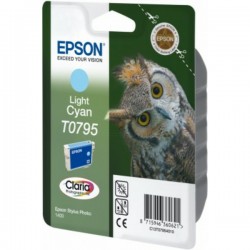 Epson  (T0795) Original Ink cartridge bright cyan (C13T07954010)