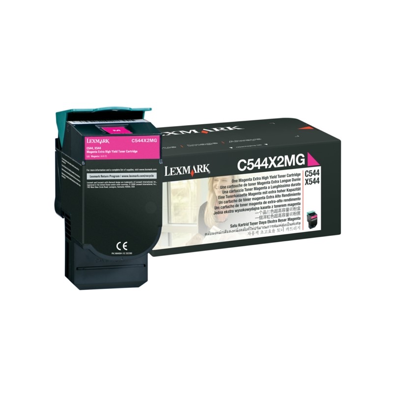 Lexmark Original Toner magenta (C544X2MG)
