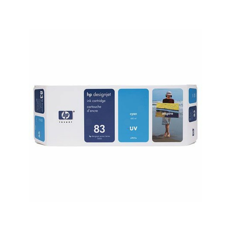 HP  (83) Original Ink cartridge cyan, UV-Ink (C4941A)