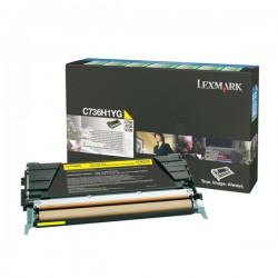 Lexmark Original Toner-kit yellow return program (C736H1YG)