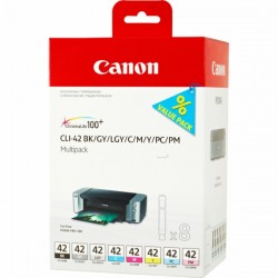 Canon  (CLI-42) Original Ink cartridge multi pack Bk,C,M,Y,LC,LM, GY,LGY (6384B010)