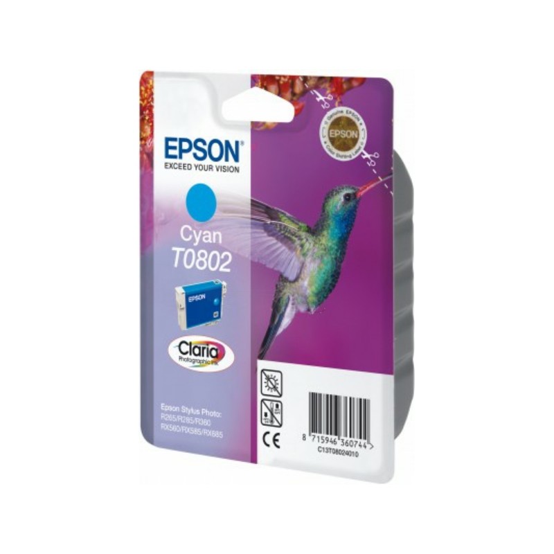 Epson  (T0802) Original Ink cartridge cyan (C13T08024011)