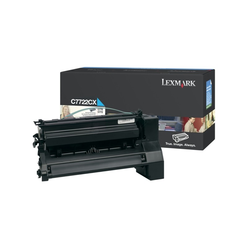 Lexmark Original Toner cartridge cyan (C7722CX)