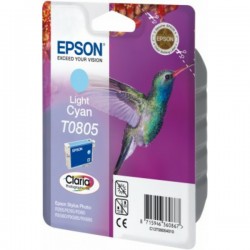 Epson  (T0805) Original Ink cartridge bright cyan (C13T08054011)