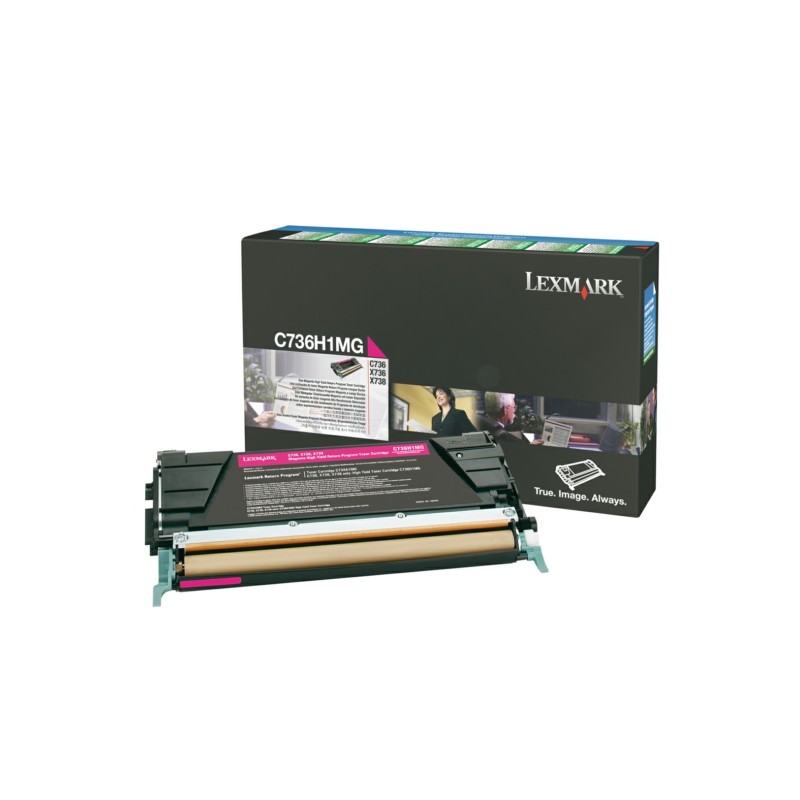 Lexmark Original Toner-kit magenta return program (C736H1MG)