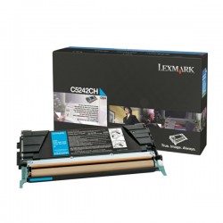 Lexmark Original Toner-kit cyan (C5242CH)