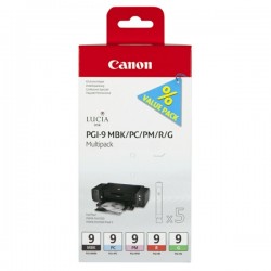 Canon  (PGI-9) Original Ink cartridge multi pack MBK,PC,PLM,R,G (1033B013)