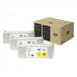 HP  (83) Original Ink cartridge yellow, UV-Ink (C5075A)