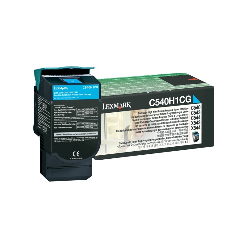 Lexmark Original Toner cyan return program (C540H1CG)
