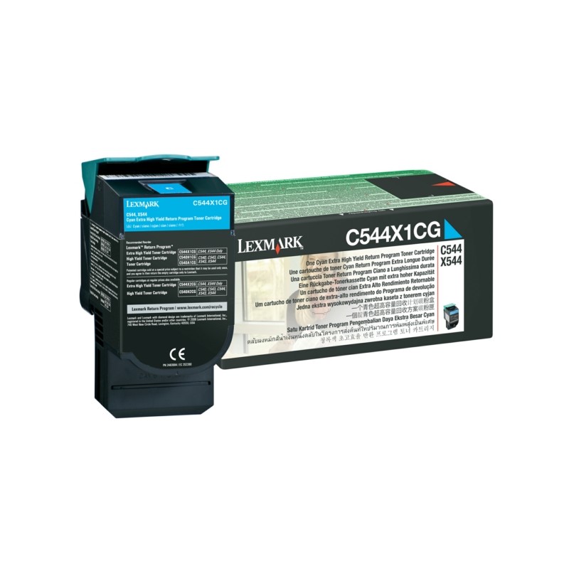 Lexmark Original Toner cyan return program (C544X1CG)
