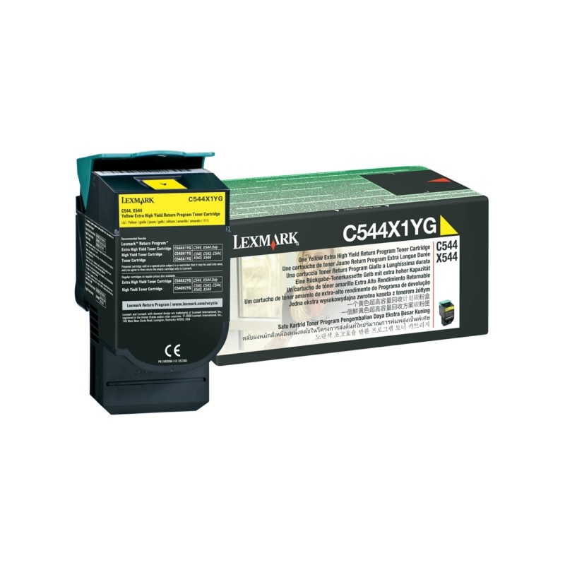 Lexmark Original Toner yellow return program (C544X1YG)