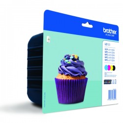 Brother Original Ink cartridge multi pack Bk,C,M,Y (LC-123VALBPDR)