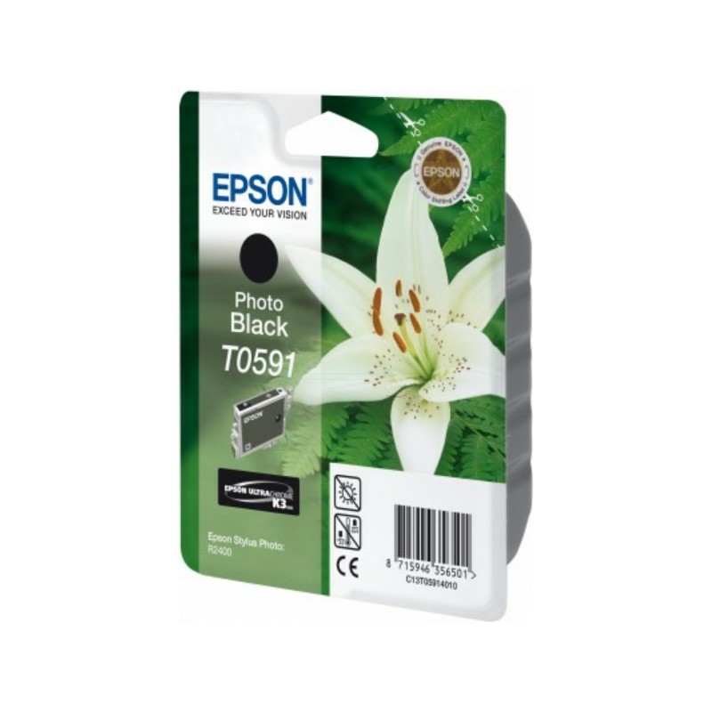 Epson  (T0591) Original Ink cartridge foto black (C13T05914010)